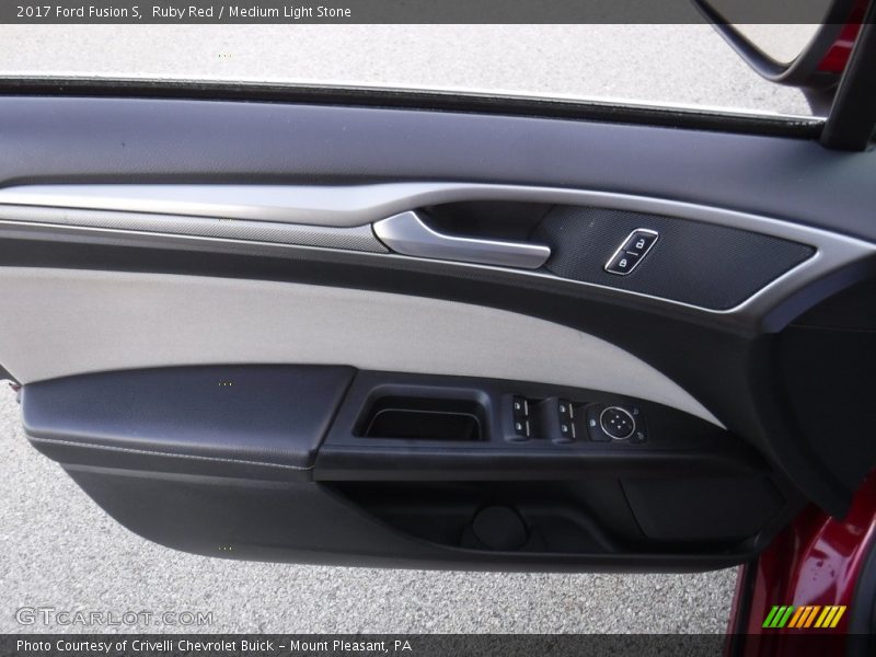 Ruby Red / Medium Light Stone 2017 Ford Fusion S