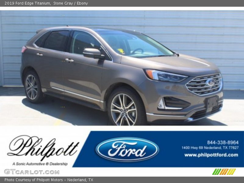 Stone Gray / Ebony 2019 Ford Edge Titanium