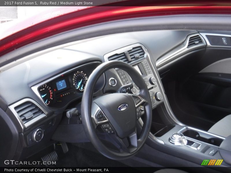 Ruby Red / Medium Light Stone 2017 Ford Fusion S