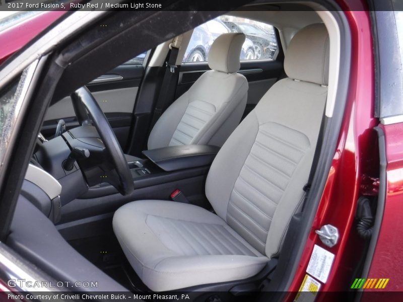 Ruby Red / Medium Light Stone 2017 Ford Fusion S