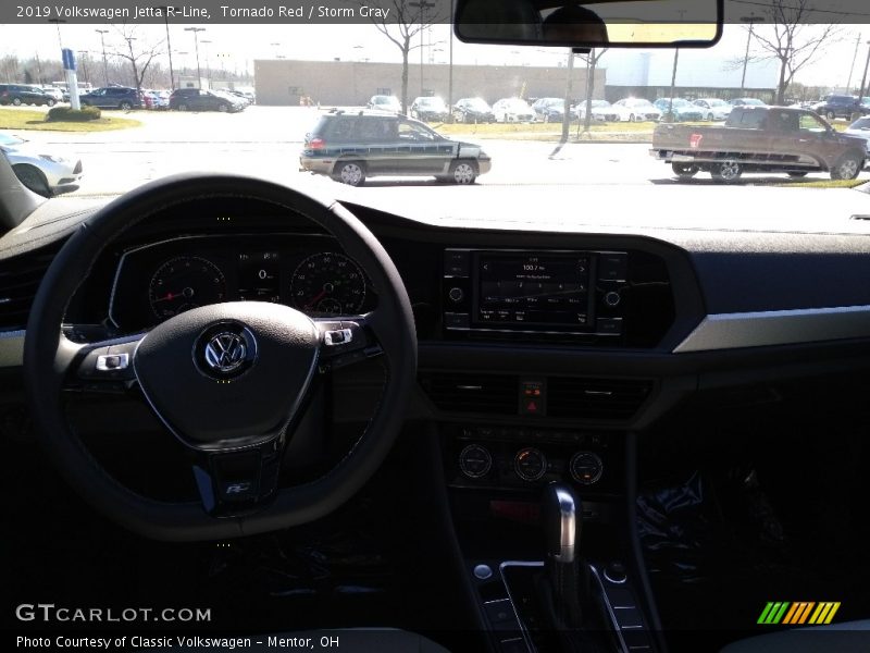 Tornado Red / Storm Gray 2019 Volkswagen Jetta R-Line