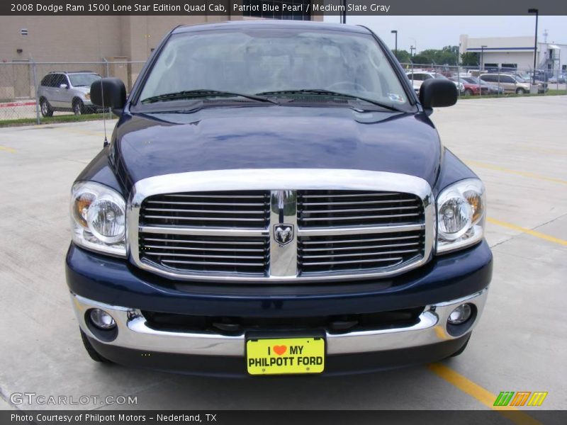 Patriot Blue Pearl / Medium Slate Gray 2008 Dodge Ram 1500 Lone Star Edition Quad Cab