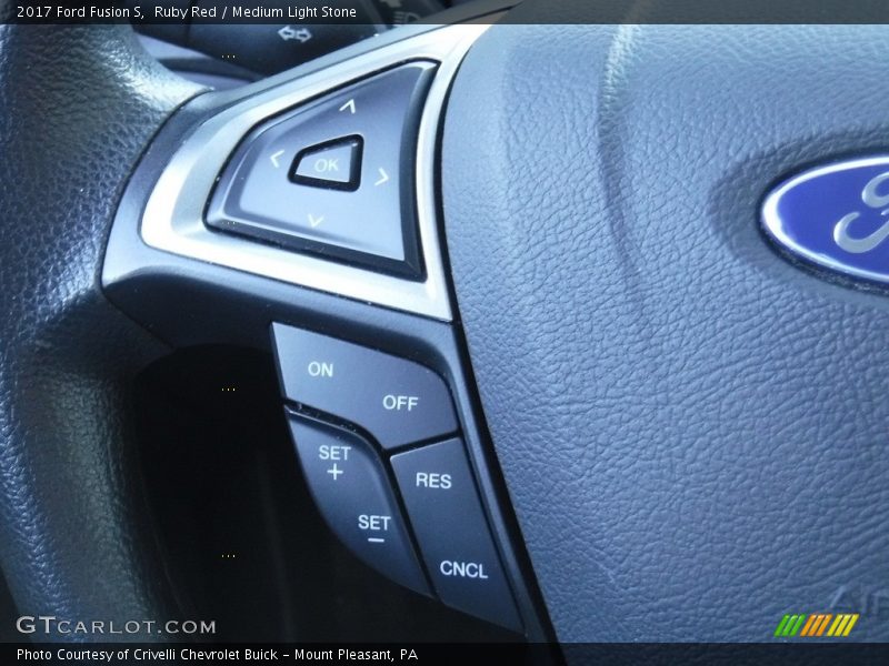 Ruby Red / Medium Light Stone 2017 Ford Fusion S