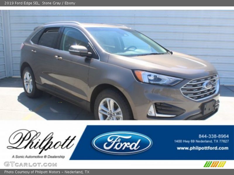 Stone Gray / Ebony 2019 Ford Edge SEL