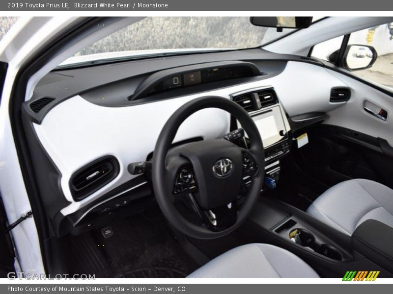 Blizzard White Pearl / Moonstone 2019 Toyota Prius LE