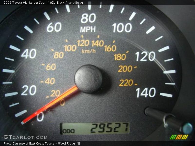 Black / Ivory Beige 2006 Toyota Highlander Sport 4WD