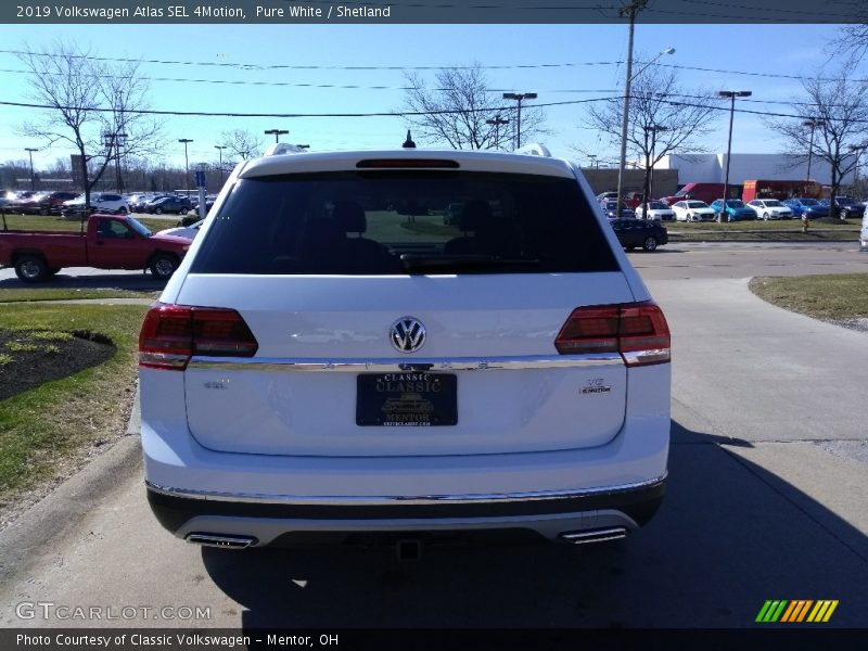 Pure White / Shetland 2019 Volkswagen Atlas SEL 4Motion