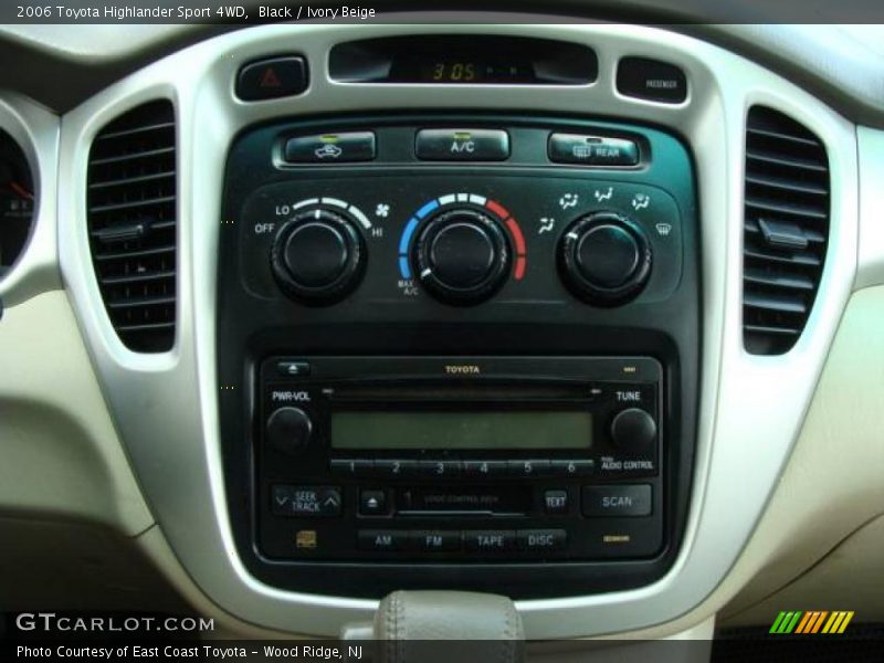 Black / Ivory Beige 2006 Toyota Highlander Sport 4WD