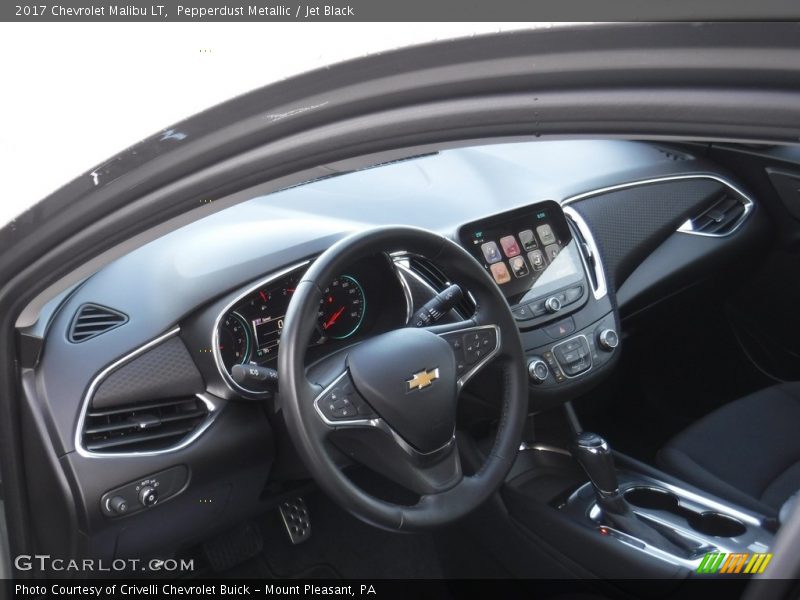 Pepperdust Metallic / Jet Black 2017 Chevrolet Malibu LT