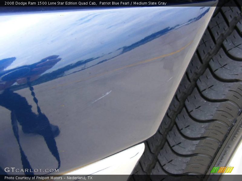 Patriot Blue Pearl / Medium Slate Gray 2008 Dodge Ram 1500 Lone Star Edition Quad Cab