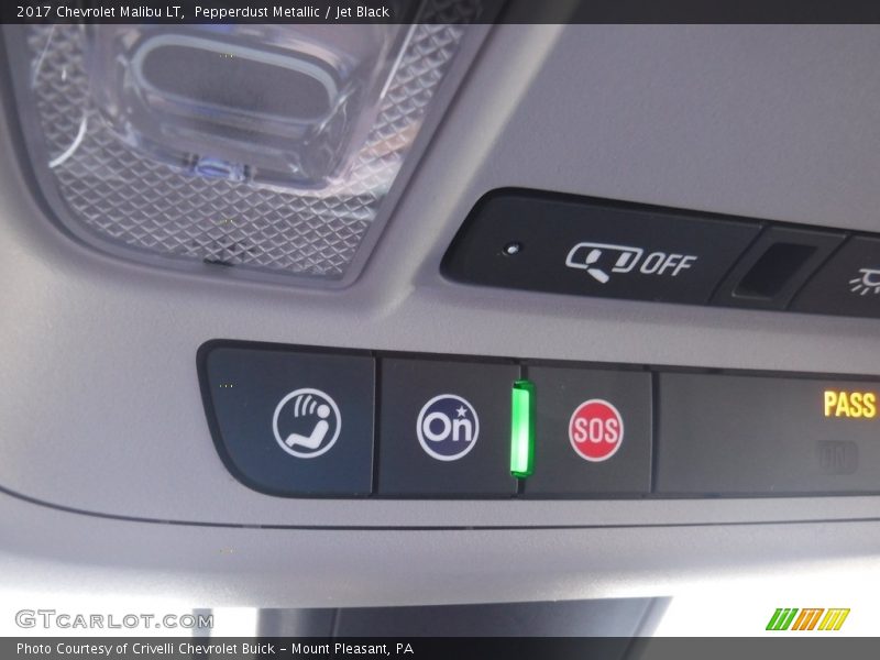 Pepperdust Metallic / Jet Black 2017 Chevrolet Malibu LT