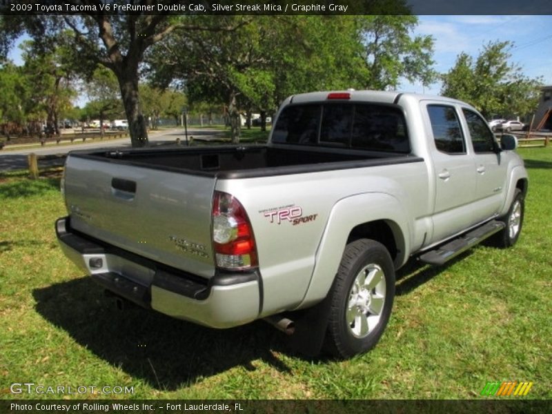 Silver Streak Mica / Graphite Gray 2009 Toyota Tacoma V6 PreRunner Double Cab