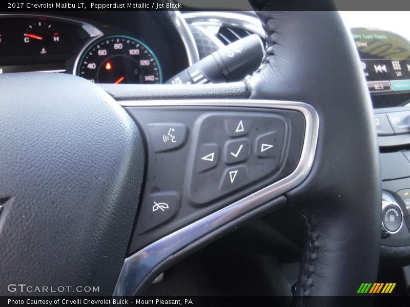 Pepperdust Metallic / Jet Black 2017 Chevrolet Malibu LT