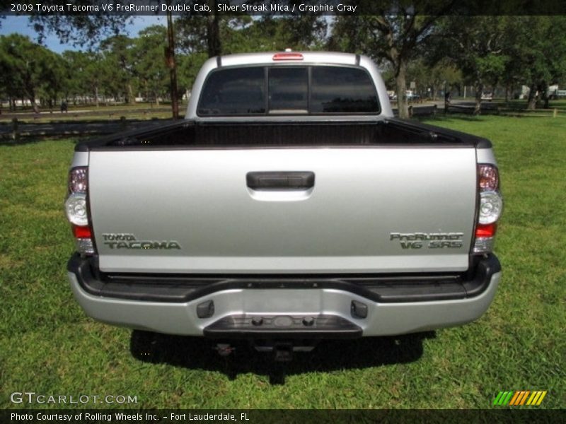 Silver Streak Mica / Graphite Gray 2009 Toyota Tacoma V6 PreRunner Double Cab