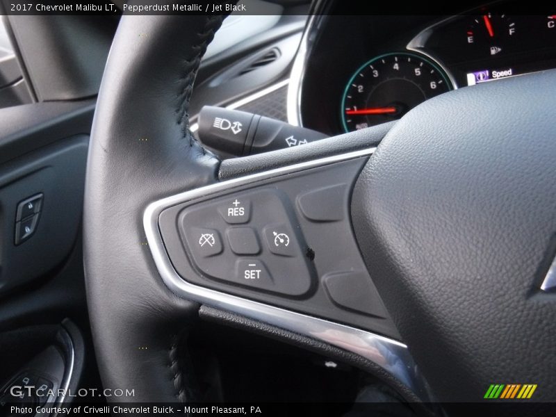 Pepperdust Metallic / Jet Black 2017 Chevrolet Malibu LT