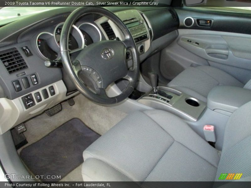 Silver Streak Mica / Graphite Gray 2009 Toyota Tacoma V6 PreRunner Double Cab