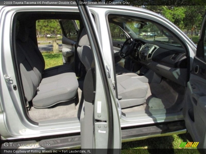 Silver Streak Mica / Graphite Gray 2009 Toyota Tacoma V6 PreRunner Double Cab