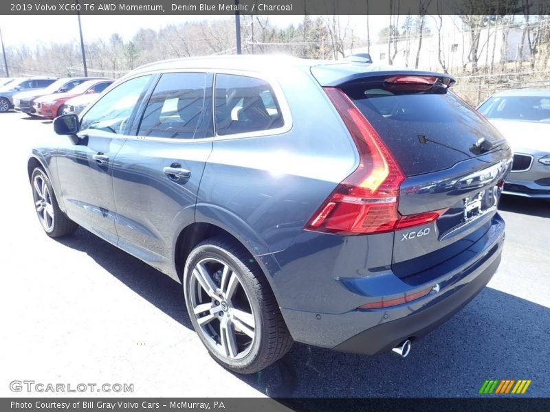 Denim Blue Metallic / Charcoal 2019 Volvo XC60 T6 AWD Momentum