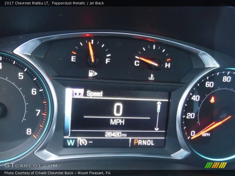 Pepperdust Metallic / Jet Black 2017 Chevrolet Malibu LT