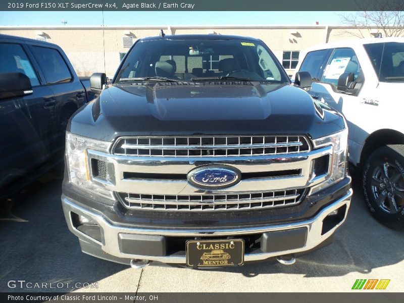 Agate Black / Earth Gray 2019 Ford F150 XLT SuperCrew 4x4