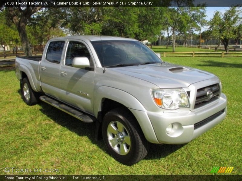 Silver Streak Mica / Graphite Gray 2009 Toyota Tacoma V6 PreRunner Double Cab