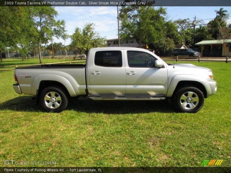 Silver Streak Mica / Graphite Gray 2009 Toyota Tacoma V6 PreRunner Double Cab