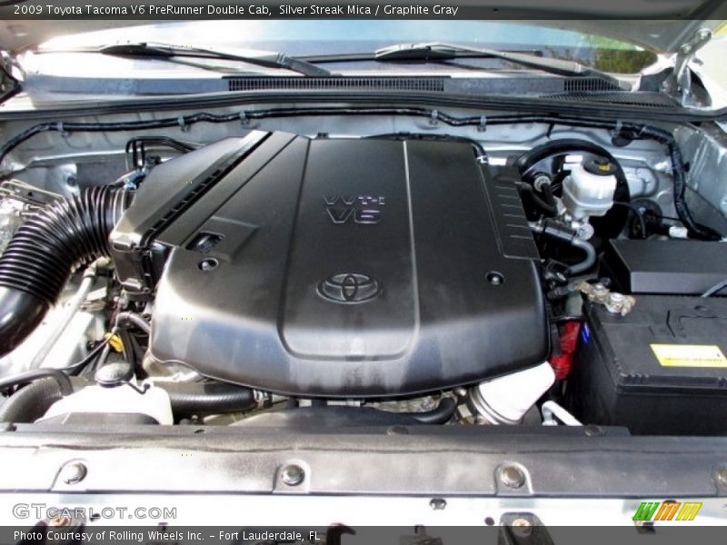 Silver Streak Mica / Graphite Gray 2009 Toyota Tacoma V6 PreRunner Double Cab