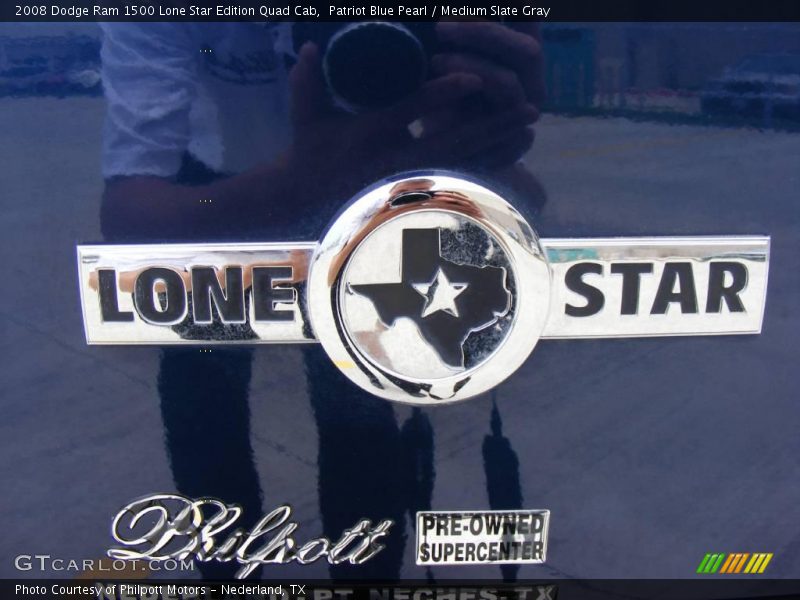 Patriot Blue Pearl / Medium Slate Gray 2008 Dodge Ram 1500 Lone Star Edition Quad Cab