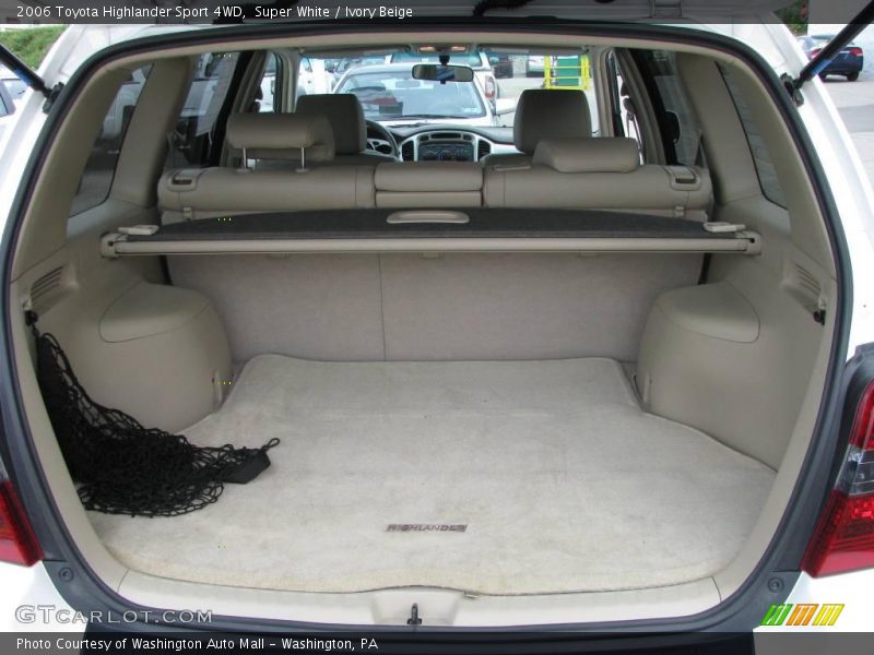 Super White / Ivory Beige 2006 Toyota Highlander Sport 4WD