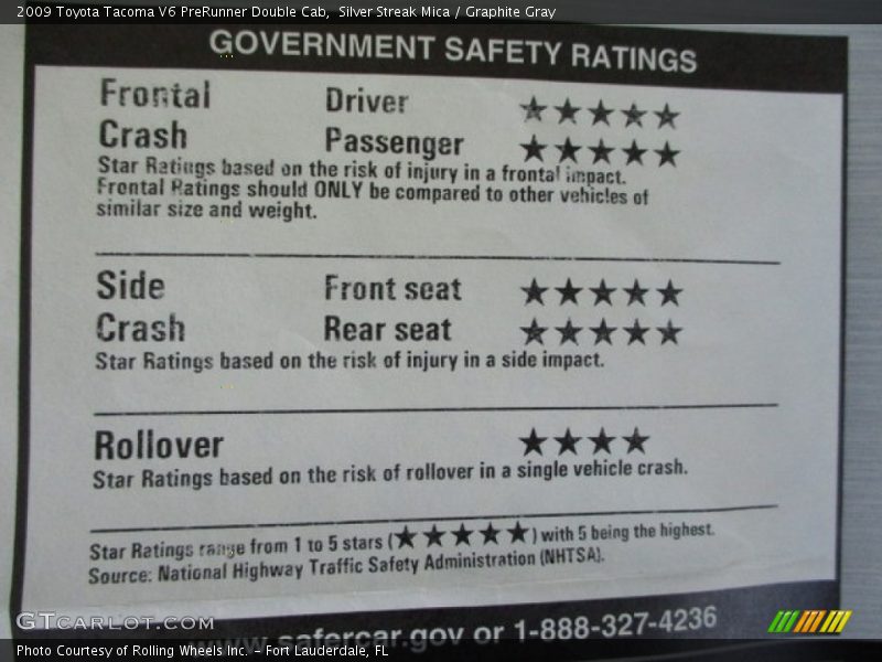 Silver Streak Mica / Graphite Gray 2009 Toyota Tacoma V6 PreRunner Double Cab