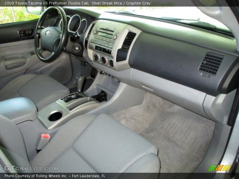 Silver Streak Mica / Graphite Gray 2009 Toyota Tacoma V6 PreRunner Double Cab