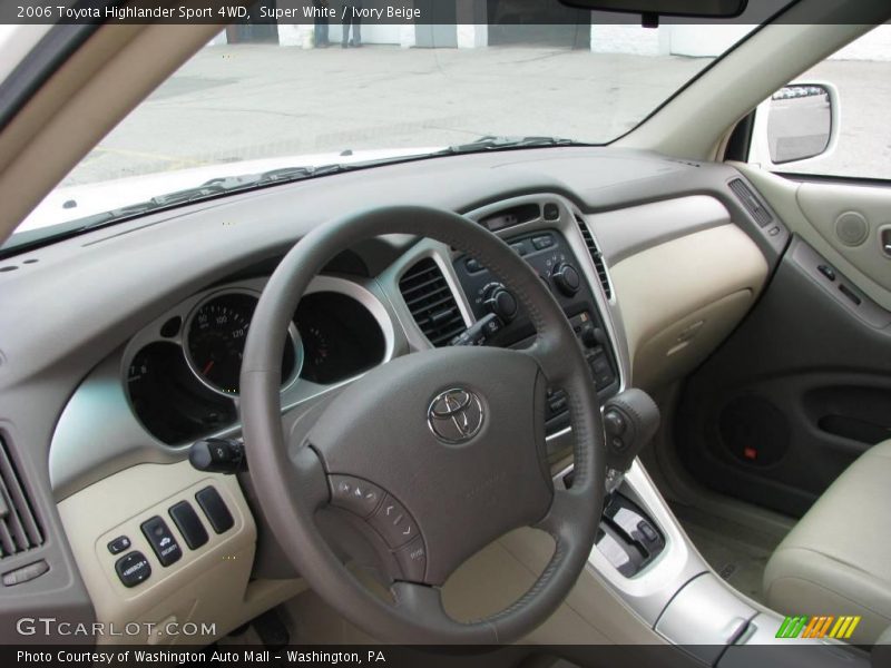 Super White / Ivory Beige 2006 Toyota Highlander Sport 4WD