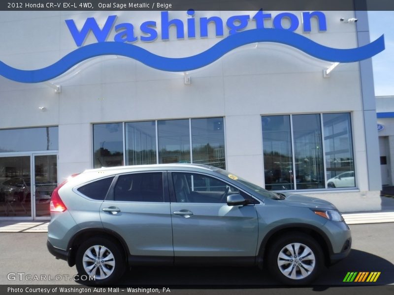 Opal Sage Metallic / Beige 2012 Honda CR-V EX-L 4WD