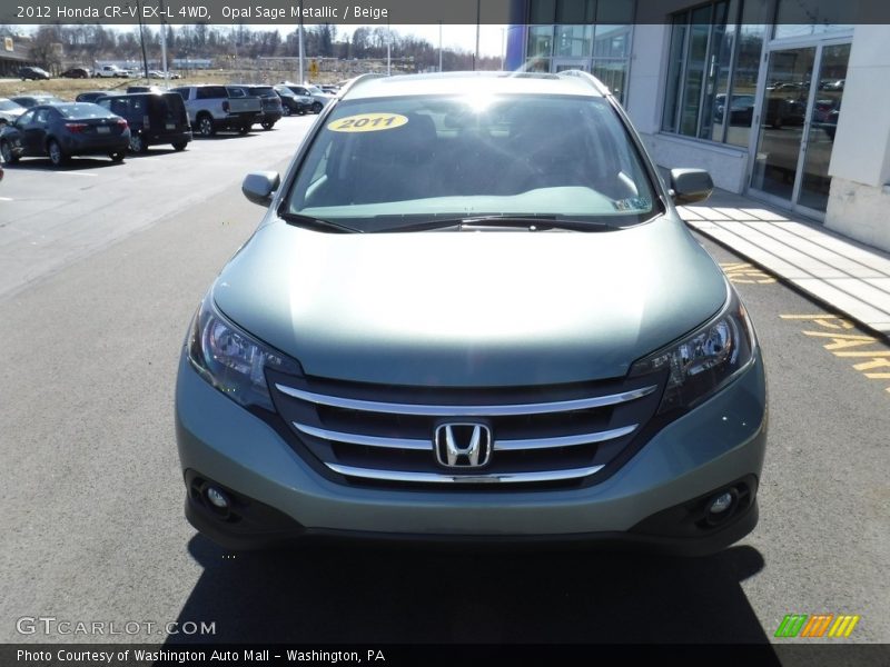 Opal Sage Metallic / Beige 2012 Honda CR-V EX-L 4WD
