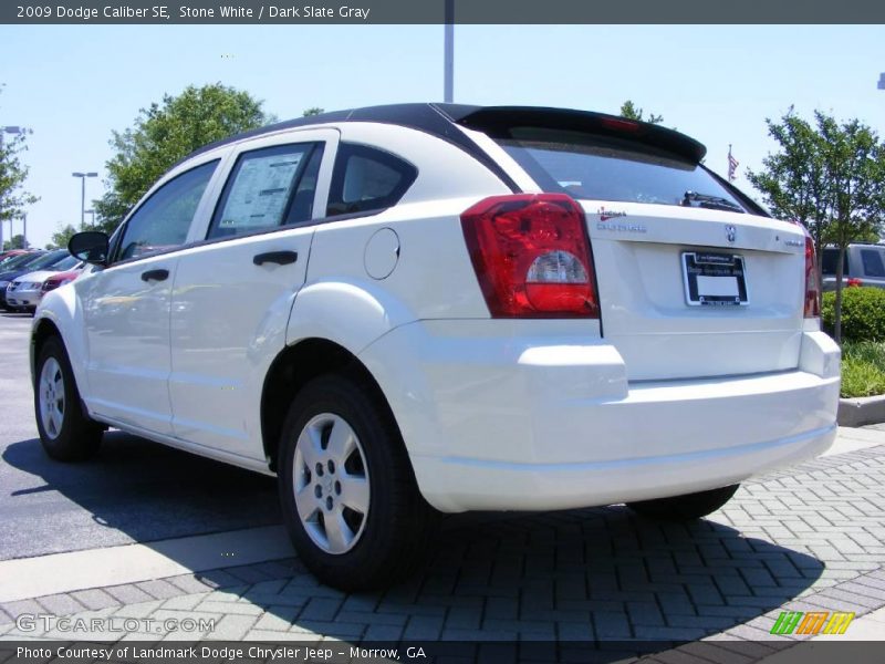 Stone White / Dark Slate Gray 2009 Dodge Caliber SE