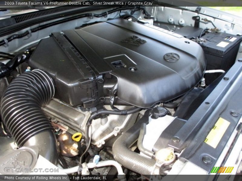Silver Streak Mica / Graphite Gray 2009 Toyota Tacoma V6 PreRunner Double Cab