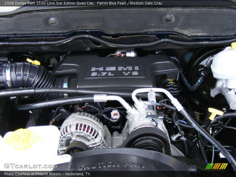 Patriot Blue Pearl / Medium Slate Gray 2008 Dodge Ram 1500 Lone Star Edition Quad Cab