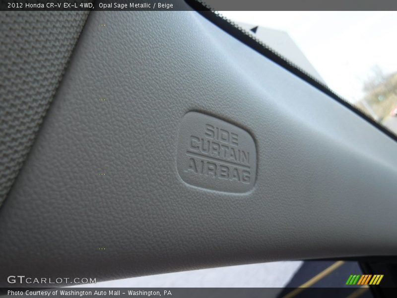 Opal Sage Metallic / Beige 2012 Honda CR-V EX-L 4WD