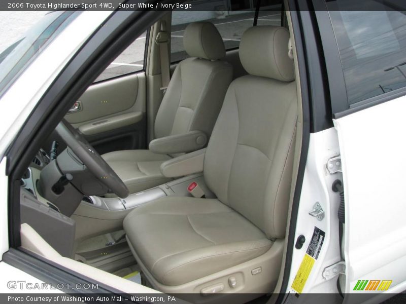 Super White / Ivory Beige 2006 Toyota Highlander Sport 4WD