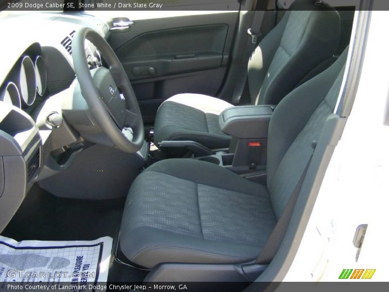 Stone White / Dark Slate Gray 2009 Dodge Caliber SE