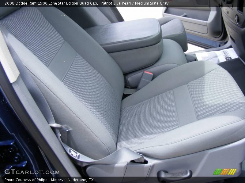 Patriot Blue Pearl / Medium Slate Gray 2008 Dodge Ram 1500 Lone Star Edition Quad Cab