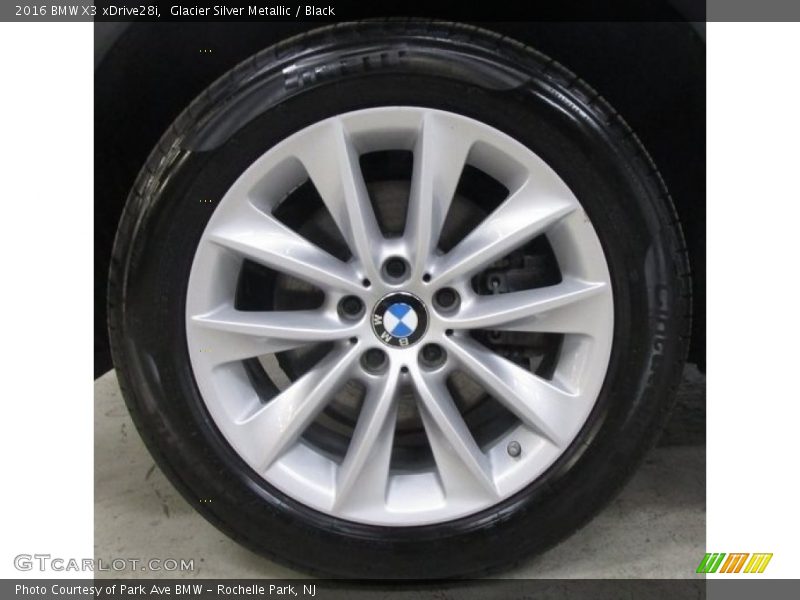 Glacier Silver Metallic / Black 2016 BMW X3 xDrive28i