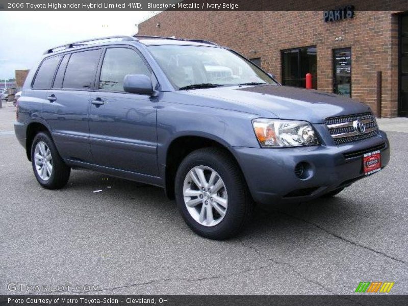 Bluestone Metallic / Ivory Beige 2006 Toyota Highlander Hybrid Limited 4WD