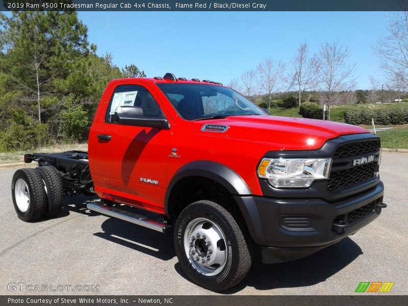 Flame Red / Black/Diesel Gray 2019 Ram 4500 Tradesman Regular Cab 4x4 Chassis
