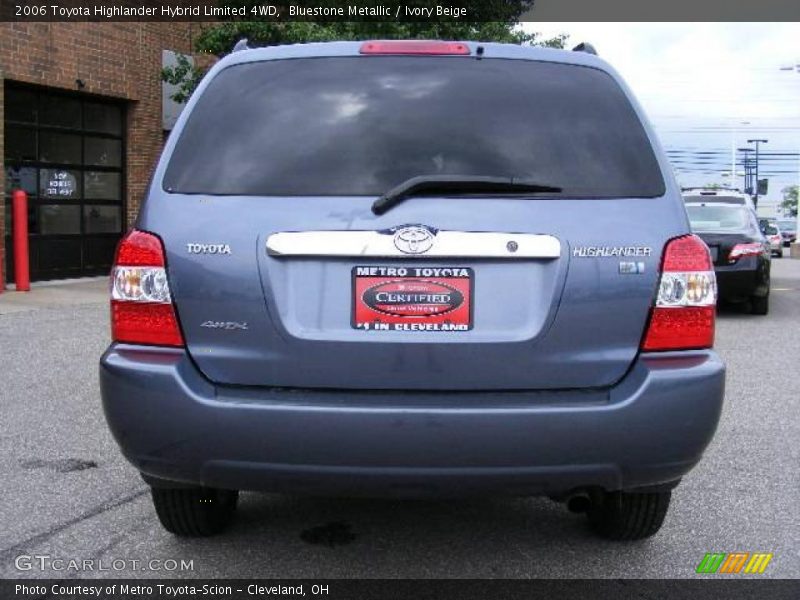 Bluestone Metallic / Ivory Beige 2006 Toyota Highlander Hybrid Limited 4WD