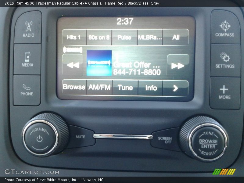 Controls of 2019 4500 Tradesman Regular Cab 4x4 Chassis