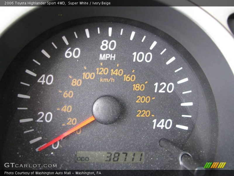 Super White / Ivory Beige 2006 Toyota Highlander Sport 4WD