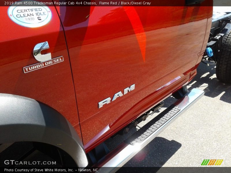 Flame Red / Black/Diesel Gray 2019 Ram 4500 Tradesman Regular Cab 4x4 Chassis
