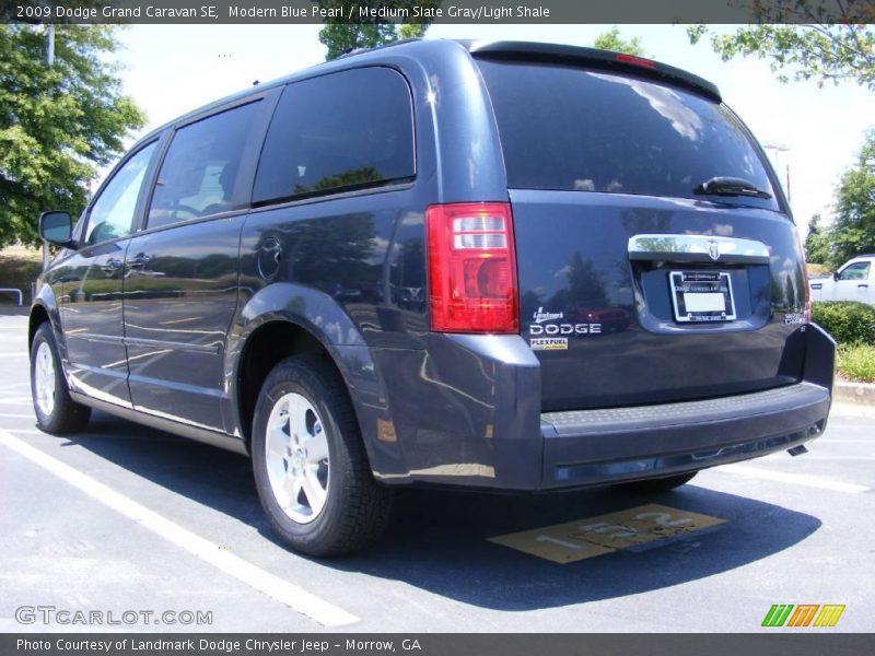 Modern Blue Pearl / Medium Slate Gray/Light Shale 2009 Dodge Grand Caravan SE