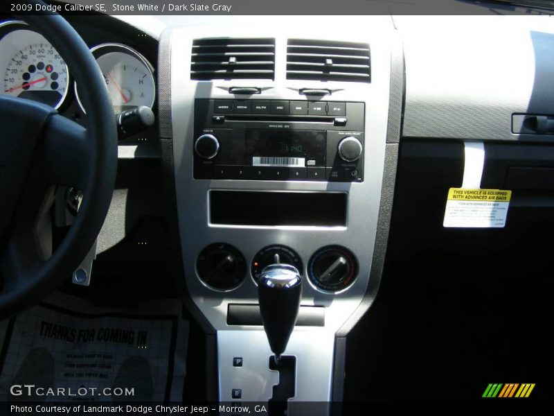 Stone White / Dark Slate Gray 2009 Dodge Caliber SE